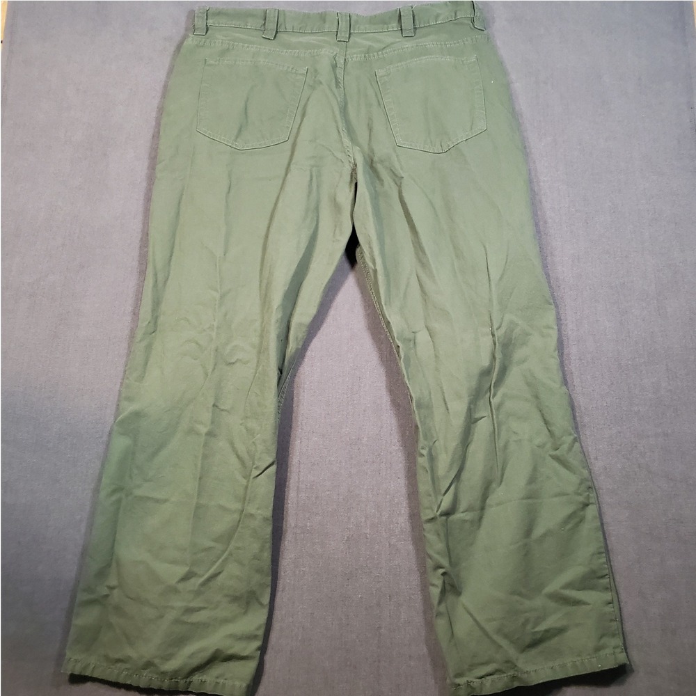 Blue Mountain Canvas‎ Work Pants Mens 38x30 Olive Green Straight Leg Cotton - Picture 2 of 9